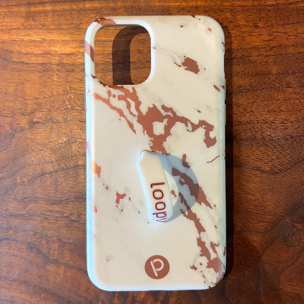 Rose Gold Marble Loopy Case iPhone 11 Pro